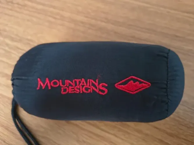Mountain Designs Forro de saco de dormir de seda, preto, longo