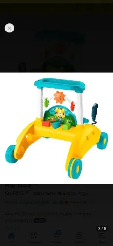 Andador infantil de dois lados Fischer Price