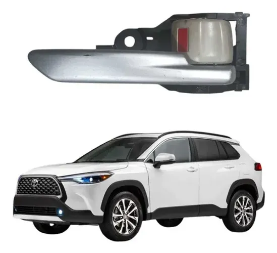 Maçaneta Interna Porta Dianteira Direita Corolla Cross 2023 Cinza Dianteira