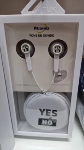 Fone de ouvido com case