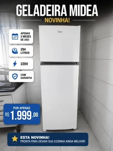 Geladeira mídia semi nova na garantia
