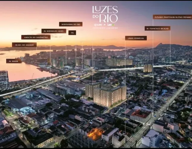 Apartamento à Venda - Luzes do Rio - Condomínio Lamparina | Porto Maravilha | Rio de Janei