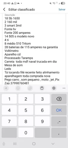 Carretinha de som