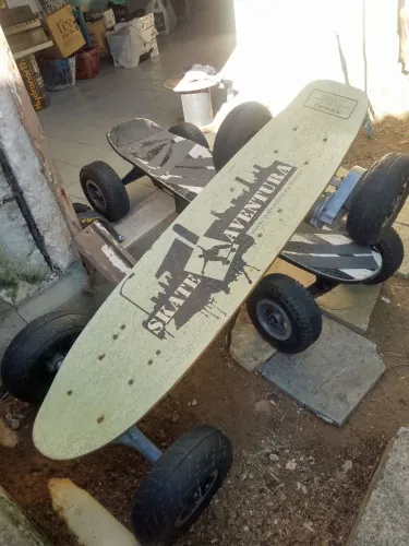 Skate elétrico 800 w ,está precisando das três baterias cada um,vendo os dois