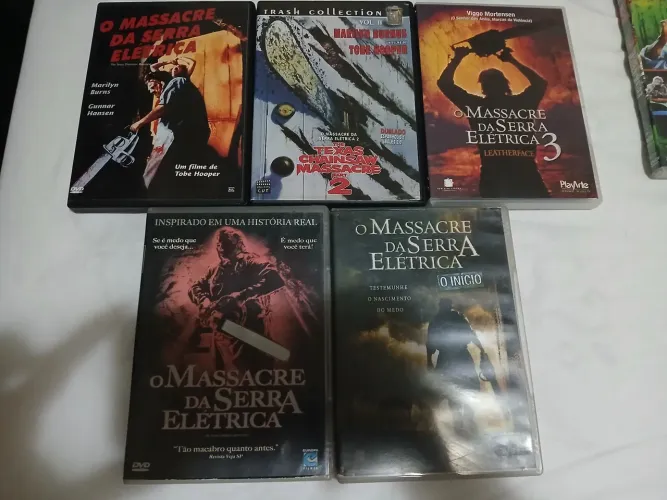 Dvd coleçao massacre da serra eletrica ler descriçao
