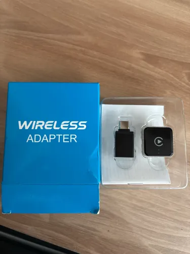 Adaptador wireless (transmissor + receptor) para espelhamento de tela via USB-C/HDMI 