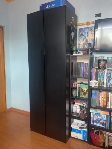 Guarda roupa Preto TOK&STOK - 2 portas