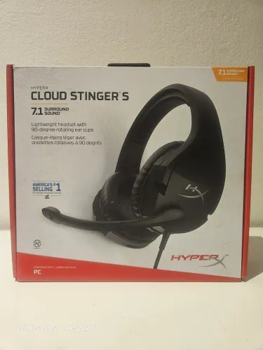 Headset HyperX Cloud Stinger S 7.1 Novo c/ Detalhe