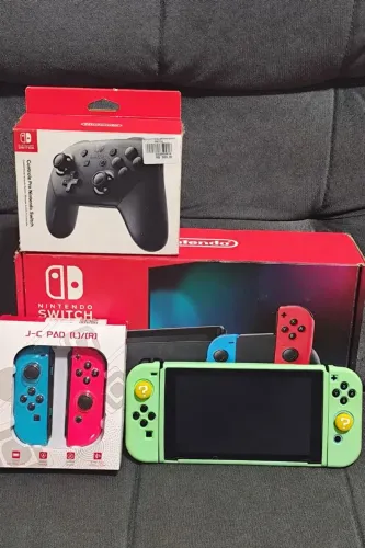 Nintendo Switch V2 Desbloqueado Completo + Pro Controller + Extras