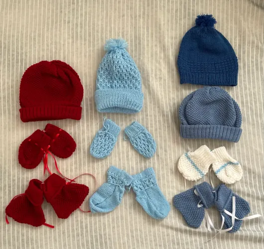 Kit Gorro Luva Sapatinho RN