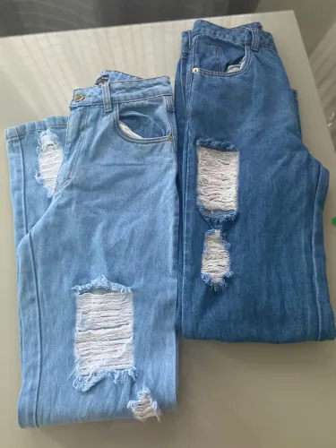 Calça jeans feminina pantalona