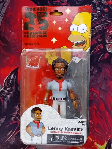 Action figure Lenny Kravitz Simpsons novo