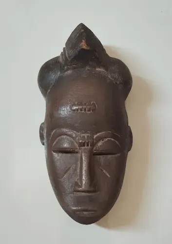 Máscara Africana Etnia Baule Da Costa Do Marfim.