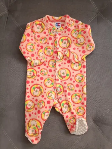 Pijama Macacão Soft bebê Antiderrapante - Tiptop