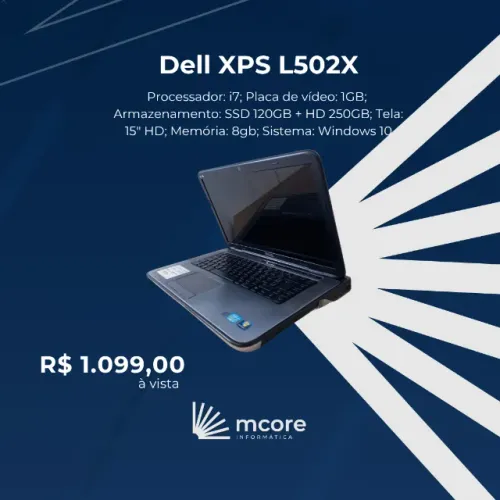 Notebook Dell XPS L502X i7