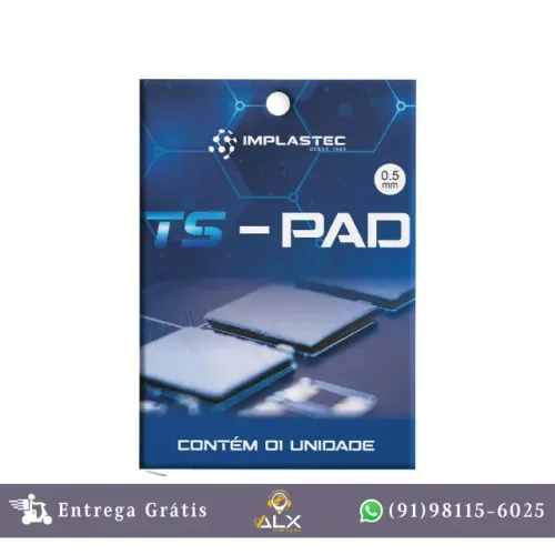 Thermal Pad Ts 1,0mm 100x100 Implastec *ENTREGA GRÁTIS*