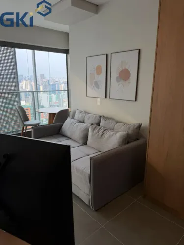 STUDIO COM 38 METROS QUADRADOS TOTALMENTE MOBILIADO
