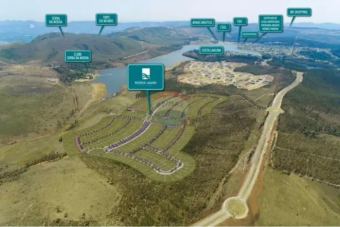 Lote 543m² no Reserva Laguna  Alphaville Nova Lima