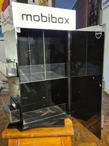 Mostruário de acrílico Modibox com base giratória