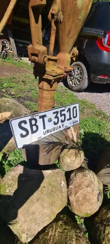 Antiga placa automotiva