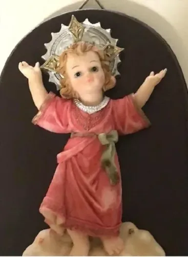 Estatueta Menino Jesus - Monti Fiero - Alabastro - Spain Style - (de parede)