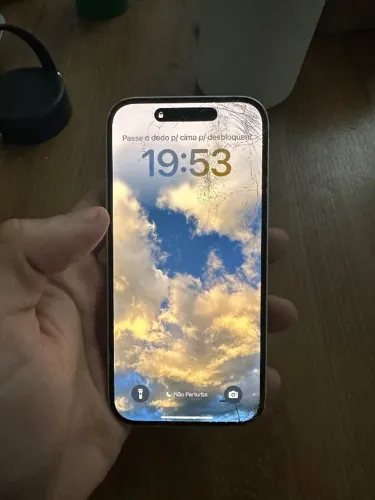 iPhone 16 [Branco] [128 GB]  Funcional, para reforma ou peças
