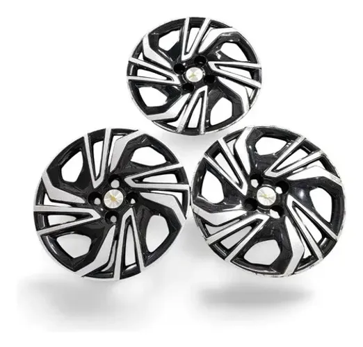 Calotas Aro 15 Original Gm Onix Plus Unidade Prateado