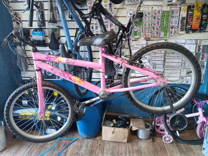 Bicicleta aro 20 feminina com rodinhas 