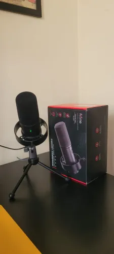 Microfone de mesa fifine k688 - seminovo, na caixa