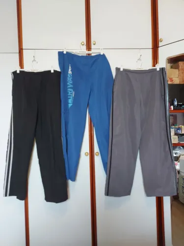 Kit 4 Calças Fitness AIRWAYS (Preta, Azul, Cinza e Bege) - Tam. G