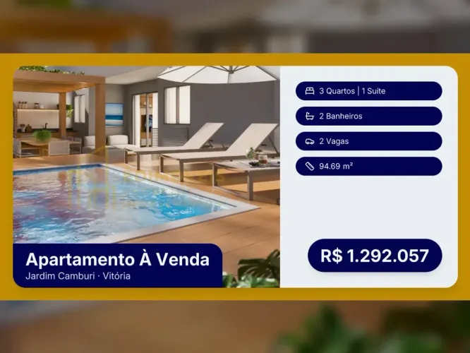 Jardim Camburi espera por você: Apartamento de 3 quartos com suíte!