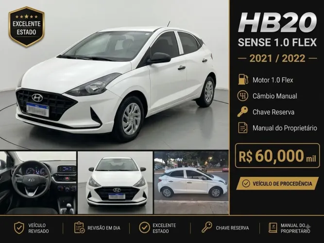 Hyundai HB20 Sense 1.0 Flex 12V MEC 2022