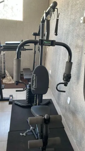 M- ESTAÇÃO DE MUSCULAÇÃO COMPLETA, ELEVE SEUS TREINOS. OPORTUNIDADE!