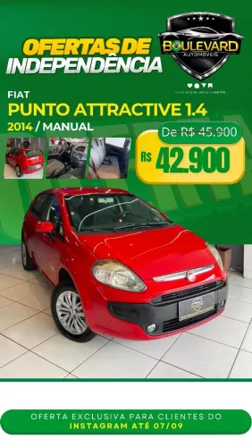Fiat Punto Attractive 1.4 Fire Flex 8V 5P 2014