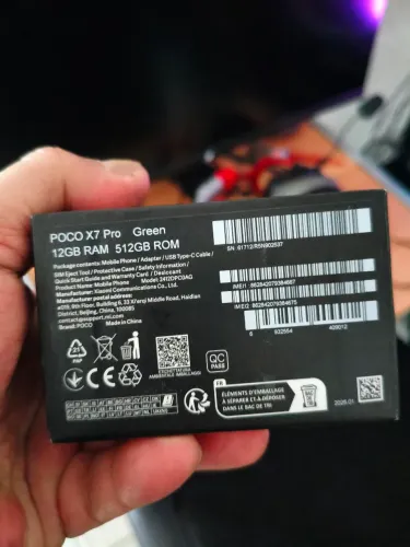 X7 pro 12 ram 512 GB para sair logo/zerado