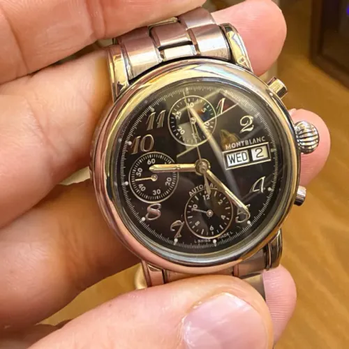 Montblanc Meisterstück Star Cronógrafo Automático 7016 38 mm Aço