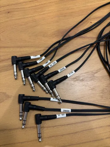 Kit de com 9 Cabos Bateria Eletrônica Yamaha