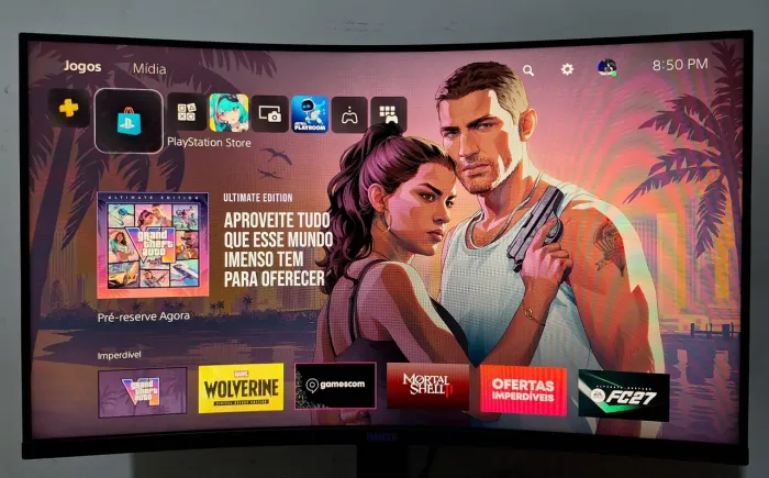 Vendo ou troco Monitor Gamer Valak 32 pol tela curva