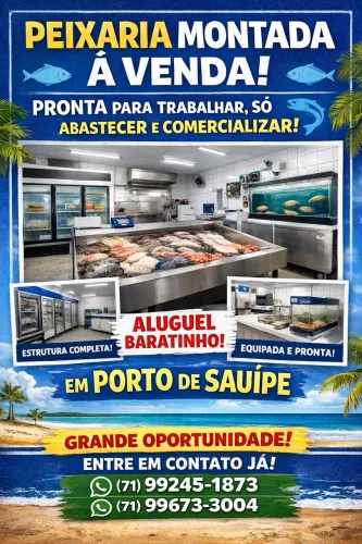 Peixaria completa e bem equipada 