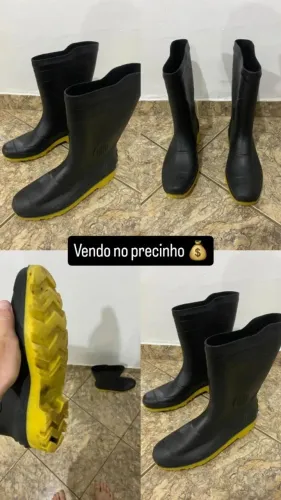  Bota Pvc Chuva Impermeável Motociclista Motoboy Motoqueiro