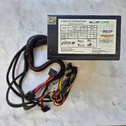 Fonte Bluecase BLU 500 ATX com DEFEITO