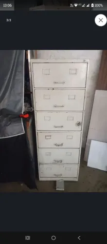 Armário arquivo de metal 6 gavetas