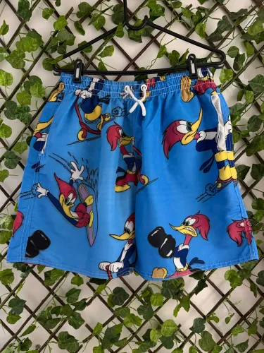 Bermuda Masculina Estampada Pica-Pau