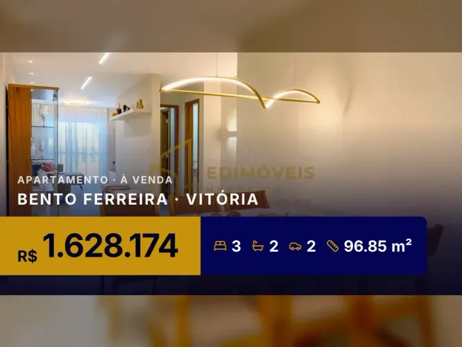Incrível apartamento decorado em Bento Ferreira com lazer completo!