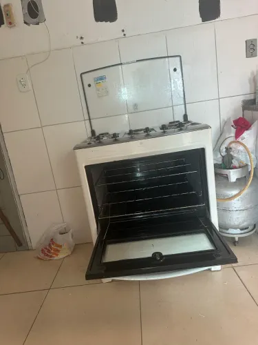 Fogão Electrolux 5 bocas bi volt mesa inox branco