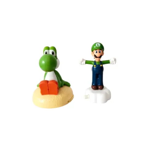 Kit 2 Bonecos Super Mario World Yoshi e Luigi Mcdonald's