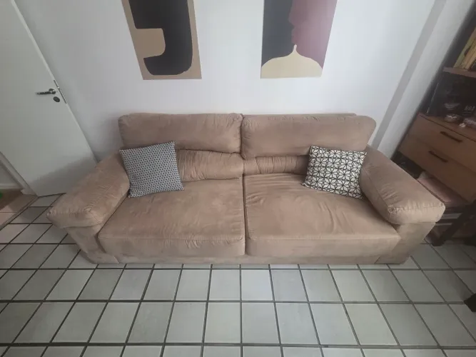 Sofá 4 lugares, reclinável e extensível