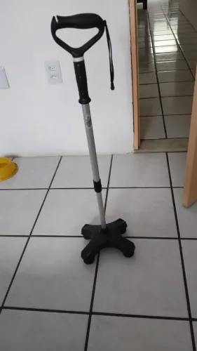 Bengala de Alumínio 4 Pontas Mercur Cor Preto Tamanho Único Mercur