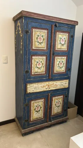 Armario Madeira demolição e pintura bauernmalerei
