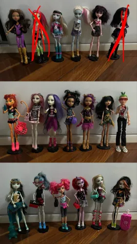 Bonecas Monster High G1 (inclui bonecas de colecionador)